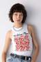 Rolling Stones Fitted Crew Neck Rib Tank Top A8591Ax23Sm