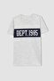 Boy's Crew Neck Printed Short Sleeve T-Shirt Z8003A623Sm - 7
