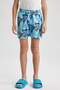 Boy's Shark Patterned Swim Shorts Z6194A623Hs - 6