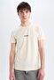 100% Cotton Slim Fit Crew Neck Printed Short Sleeve T-Shirt A2631Ax23Sm