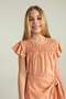 Crew Neck Short Sleeve Blouse Girls A0670A823Sm