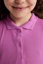 Girls Slim Fit Slim Fit Basic Plain Ribbed Camisole Short Sleeve Polo T-Shirt Z7794A623Sm - 5