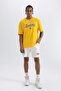 Defactofit Nba Los Angeles Lakers Oversized Fit Short Leg Cotton Pack Shorts A3908Ax23Sm - 2