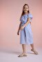 Girl's Wide Leg Pants Striped Linen W6742A623Sm - 3