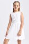 Girls' Back Detail Sleeveless Dress A1462A823HS - 6