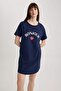 Fall in Love Printed Short Sleeve 100% Cotton Nightgown Z9837Az23Sm - 4