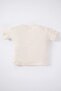 Baby Boy Shark Printed Short Sleeve T-Shirt Z6957A223Hs - 8