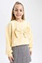 Girl's Bowknot Patterned Thick Sweatshirt Z8914A623Sp - 8