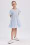 Baby Girl Gingham Short Sleeve Flounced Dress X2353A623Sm - 2