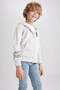 Boy's Hooded Printed Zipper Sweatshirt Z4106A623Sp - 8