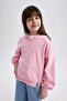 Relax Fit Hooded Sweatshirt for Girls Z4554A623Sp