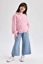 Relax Fit Hooded Sweatshirt for Girls Z4554A623Sp - 2