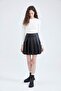Fitted Crew Neck Corded Fabric Ribbed Knit Long Sleeve T-Shirt Y9870Az23Sp - 2