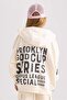 Girl's Hooded Back Printed Zipper Sweatshirt Z4203A623Sp - 8