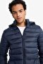 Warm Water Repellent Slim Fit Coat N4661Az22Au - 4