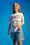 Girl's Mom Fit Jean Shorts with Folded Hem Detail W5745A622Hs - 2