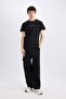 100% Cotton Slim Fit Slim Cut Crew Neck Printed Short Sleeve T-Shirt X3932Az22Sm - 2