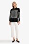 Relax Fit Striped Crew Neck Knit Sweater Tunic S7517AZ21AU - 2