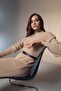 Regular Fit Turtleneck Brioche Knit Braided Maxi Knit Dress W0613Az21Wn - 5