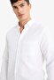Slim Fit Fitted Polo Collar Textured Long Sleeve Shirt T2066Az21Au - 4