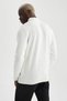 Slim Fit Slim Fit Half Turtleneck Basic Plain Knitwear Sweater R1127Az21Wn - 7