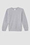 Boy's Regular Fit Back to School Crew Neck Brioche Knit Fabric Sweatshirt L0311A621Au - 5