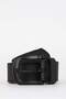 Men's Oval Buckle Faux Leather Jean Belt I S4211Az21Sp