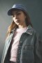 Girl's Embroidered Jean Look Cap Hat D8429A825Sm - 2