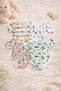 100% Cotton Full Sleeves Printed Baby Romper,Bodysuit for Baby Girls & Baby Boy , Pack of 4