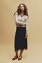 Pencil Polka Dot Regular Waist Wrinkled Textured Midi Skirt H0800Ax26Sp