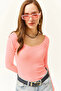 Women's Salmon Wide Collar Camisole Blouse BLZ-19000722