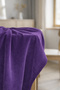 Barcelona Velvet Textured Tablecloth Purple - 4