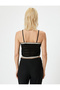 X Melis Ağazat - Crochet Top with Straps and Button Detail in Color Contrast - 4