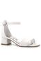 Lilo Glittery White Single Strap Girls' Heeled Evening Dress Shoes - 2