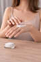 50 ml Plastic White Cap and 50 cc Clear Glass Cream Jar with Inner Lid (1 Piece) - 2