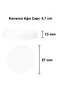 50 ml Plastic White Lid Cosmetic Jar 50 Cc Transparent Glass Cream Jar 2 Pieces - 5