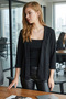 Women's Black Double Sleeve Jacket Arm-26K001054