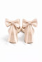 Bow Detailed Ankle Strap Thin Heel Stiletto Women's Shoes - 3