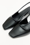 Asymmetrical Blunt Black Women's Heels 2504 - 7