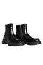 Black Patent Leather Women's Casual Boots - 3