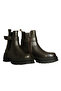 Brown Leather Women's Buckle Boots - 4