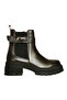 Brown Leather Women's Buckle Boots - 3