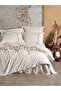 Cotton linen double bedding set pelias