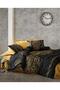 Double Satin Duvet Cover Set Alvina Gold