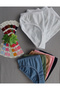 Girl - Waiter Cotton Fabric Colorful Slip Panties 10 Pack - 5 Pieces White, 5 Pieces Colorful - X19 - 3
