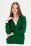 Women's Knitwear Hooded Summer Cardigan Green - 7