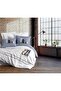 Mood Embroidered Ranforce Double Duvet Cover Set Forever Gray 8680108071144