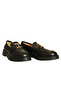 Black Leather Buckle Women's Loafer - 3
