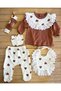 Eid Season Cotton Pack of 5 Hearted Hospital Discharge Set Baby Set - 2