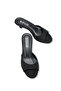Calivette Black Nubuck Women's Stylish New Season Flat Comfortable Pointed Toe Thin Short Kitten Heeled Slippers - 3